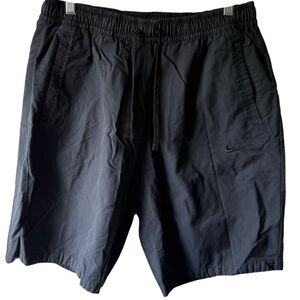 Nike Sportswear Woven Drawstring Elastic Waist Black Shorts Mens XXL
